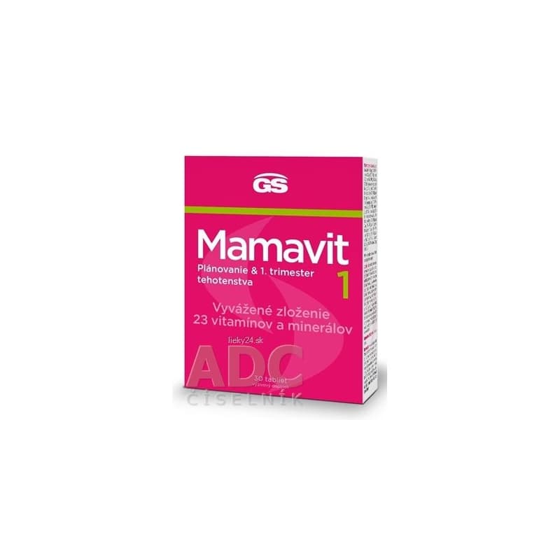 GS Mamavit 1 plánovanie a 1. trimester 30 tabliet