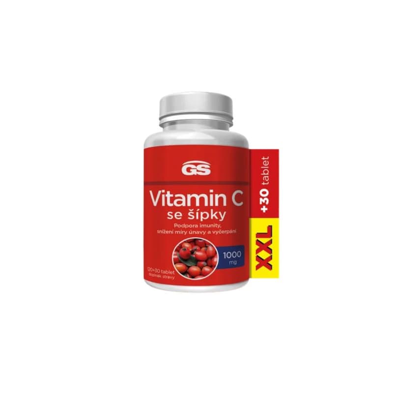 GS Vitamín C 1000 mg so šípkami XXL 150 tabliet