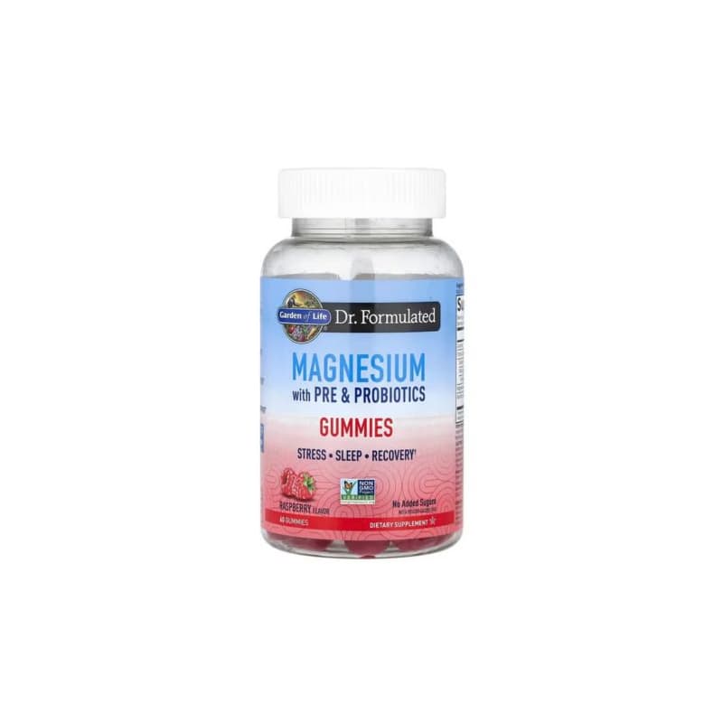 Dr.FORMULATED Magnesium with pre and probiotics raspberry 60 kapsúl