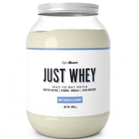GYMBEAM Proteín just whey príchuť biela čokoláda a kokos 1 000 g 1