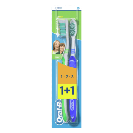 ORAL-B 3-effect natural fresh zubná kefka 2 ks 1