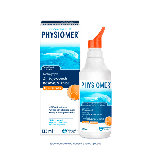 PHYSIOMER Nosový sprej hypertonický 135 ml