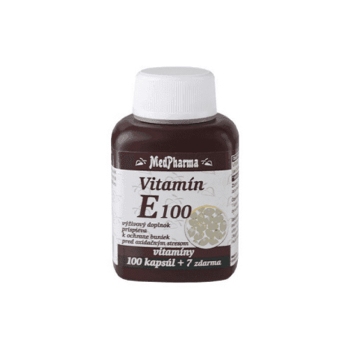 MEDPHARMA Vitamín E 100 mg 100 + 7 tabliet ZADARMO 1