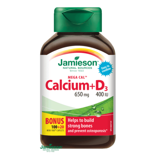 JAMIESON Mega cal vápnik + vitamín D3 100 + 20 tabliet ZADARMO