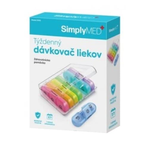 SIMPLYMED Týždenný dávkovač liekov otvárací model 21010 1 kus 1