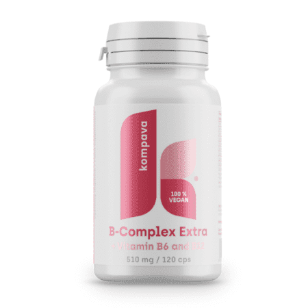 KOMPAVA B-complex extra + B6, B12 120 kapsúl