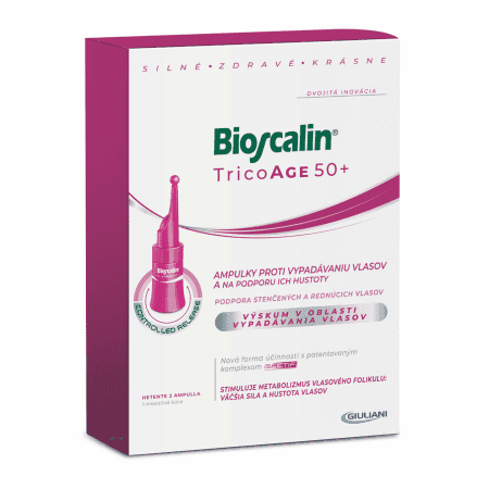 BIOSCALIN TricoAge 50+ ampulky proti vypadávaniu vlasov a na podporu hustoty 8 x 3,5 ml