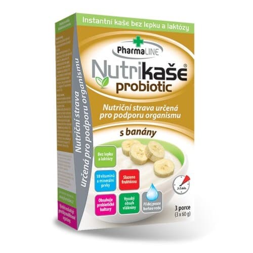 NUTRIKAŠA Probiotic s banánom 3 x 60 g 1