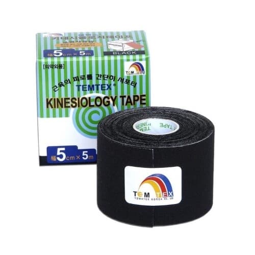 TEMTEX Kinesiology tape čierna 5 cm x 5 m 1 kus 1