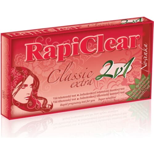 RAPICLEAR Tehotenský test classic extra 2v1 2 kusy 1