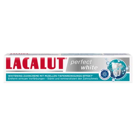 LACALUT Perfect white zubná bieliaca pasta s micelárnym účinkom 75 ml 1