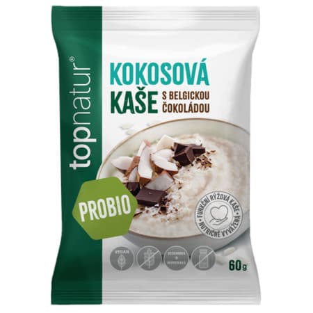 TOPNATUR Probio kaša kokos s belgickou čokoládou 60 g