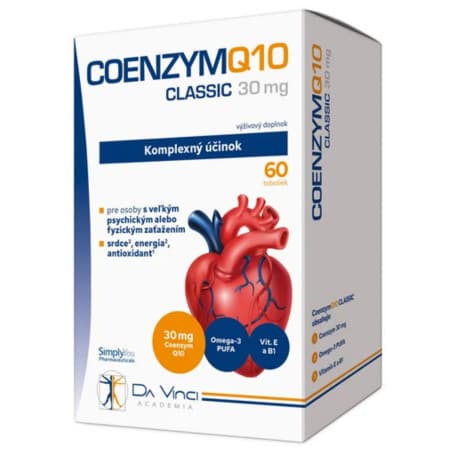 SIMPLY YOU Coenzym Q10 classic 30mg da vinci academia 60 kapsúl 1