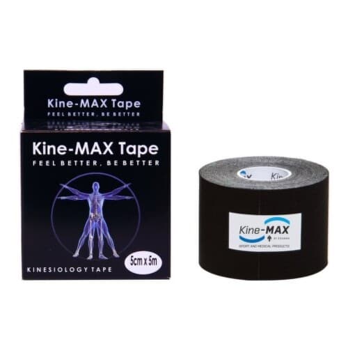 KINE-MAX Classic kinesiology tape čierna 5 cm x 5 m 1 kus 1