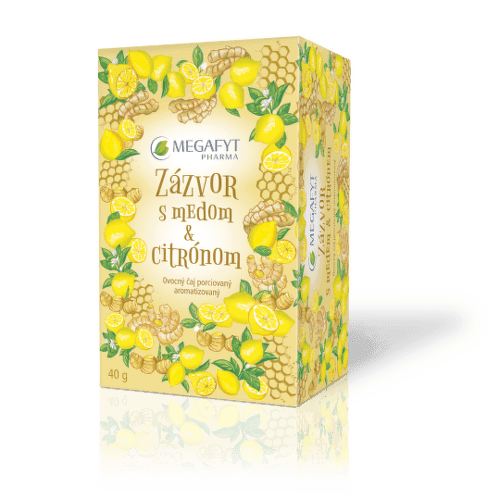 MEGAFYT Zázvor s medom a citrónom 20 x 2 g