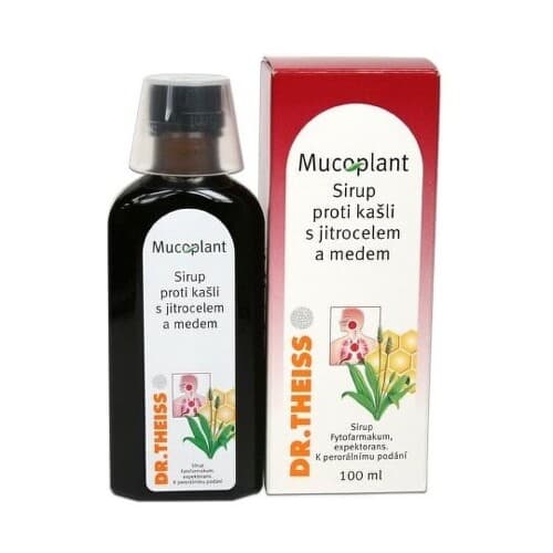 MUCOPLANT Sirup proti kašľu so skorocelom a medom 100 ml 1