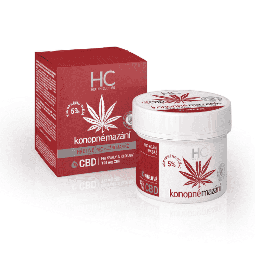 HEALTH CULTURE Konopné mazanie hrejivé s CBD 125 ml 1