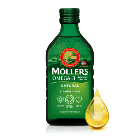 MOLLER´S Omega 3 rybí olej natur 250 ml 1