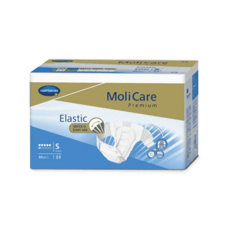 MOLICARE Premium elastic 6 kvapiek S plienkové nohavičky zalepovacie 30 ks 1