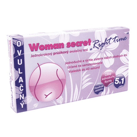 WOMAN SECRET Right time ovulačný test 5v1 set 1