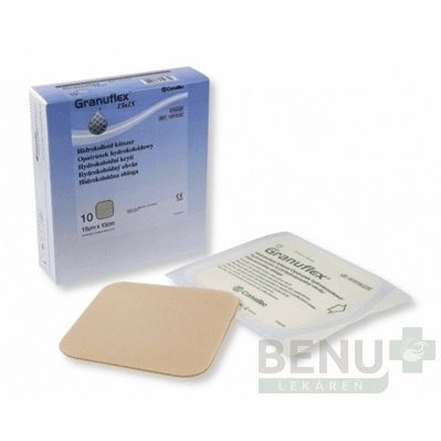 GRANUFLEX Hydrokoloidný obväz 15x15 cm 10ks