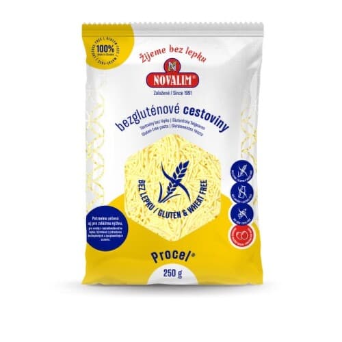NOVALIM Bezlepkové cestoviny niťovky 250 g 1