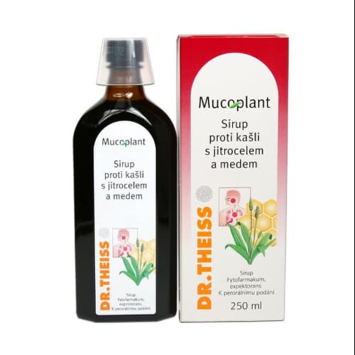 MUCOPLANT Sirup proti kašľu so skorocelom a medom 250 ml 1