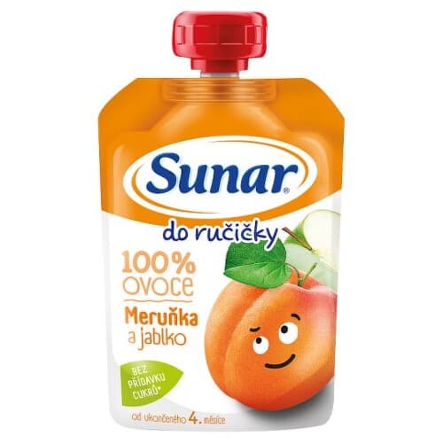 SUNAR Do ručičky ovocná kapsička marhuľa 4m+ 100 g 1