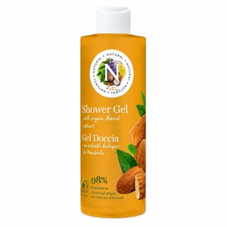 NATURAL Sprchový gél bio mandle 400 ml