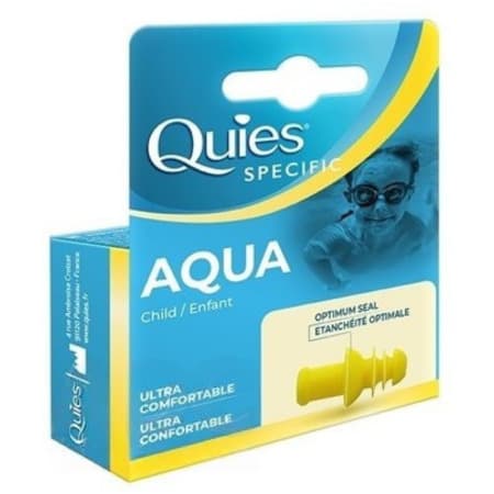 QUIES Aqua chrániče sluchu do vody pre deti 1 x 2 ks