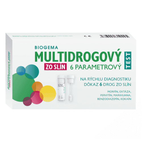 BIOGEMA Multidrogový test zo slín 6 parametrový 1 kus 1