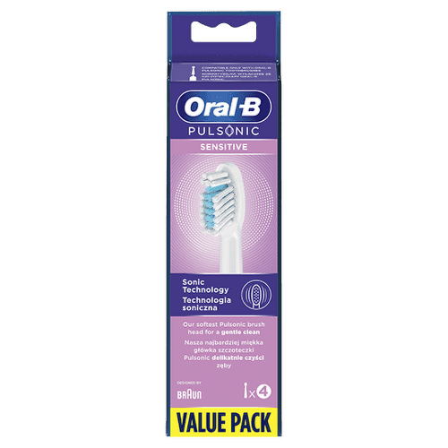 ORAL-B Pulsonic sensitive čistiace náhradné hlavice 4 ks