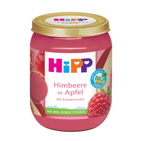 HIPP Príkrm bio jablko a maliny 160 g 1
