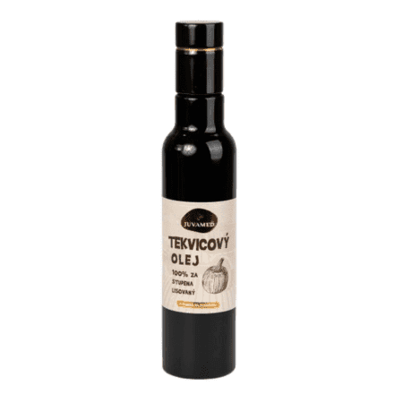 JUVAMED Tekvicový olej 100% za studena lisovaný 250 ml 1