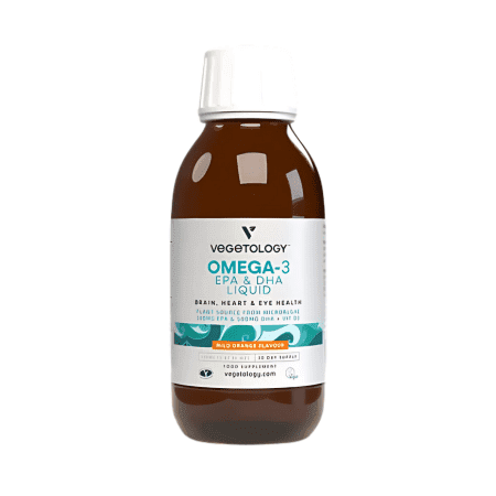 VEGETOLOGY Omega-3 liquid pomarančová príchuť 150 ml 1