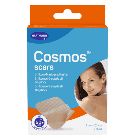 COSMOS Scars náplasť na jazvy s UV faktorom 5 ks 1