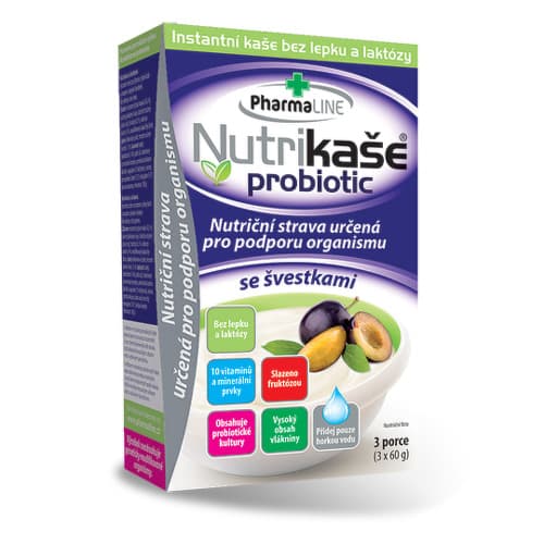 NUTRIKAŠA Probiotic so slivkami 3 x 60g 1