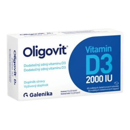 Oligovit D3 2000 IU soft želatinové kapsule 60 kapsúl 1