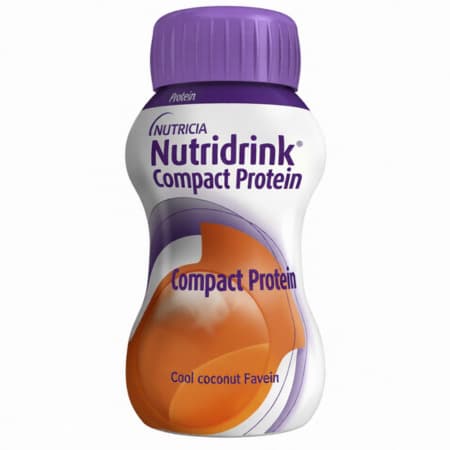 NUTRIDRINK Compact protein, s príchuťou chladivého kokosu 24 x125 ml