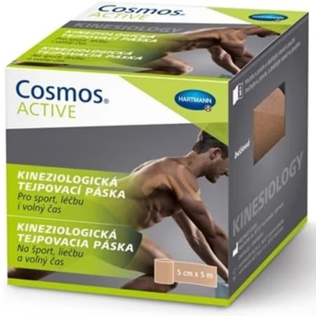 Cosmos Active Kineziologická tejpovacia páska béžová 5cm x 5 m 1 ks