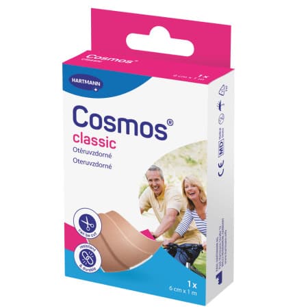 COSMOS Classic oteruvzdorná náplasť na rany inovácia 2025 1 ks