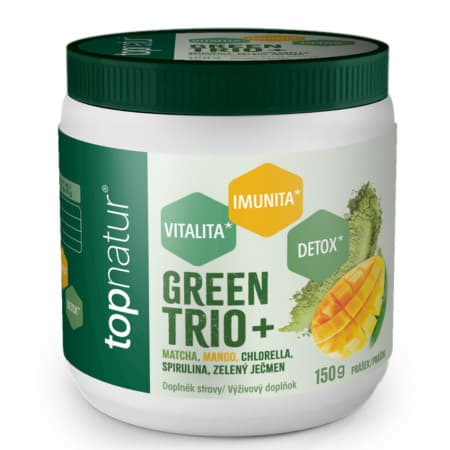TOPNATUR Greentrio plus mango prášok 150 g 1