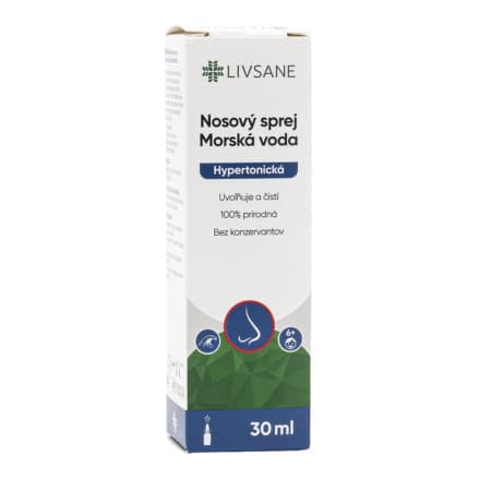 LIVSANE Morská voda hypertonická nosový sprej 30 ml