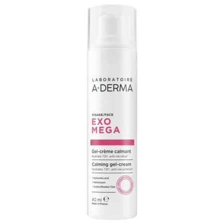 A-DERMA Exomega upokojujúci gél-krém na tvár 40 ml