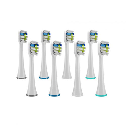 TRUELIFE Sonicbrush UV heads whiten náhradné hlavice pre sonickú zubnú kefku biela 8 ks