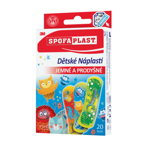 3M SPOFAPLAST č. 116 detské náplasti, jemné a priedušné 20 kusov 1