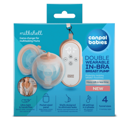 CANPOL BABIES Odsávačka mlieka double milkshell 1 ks