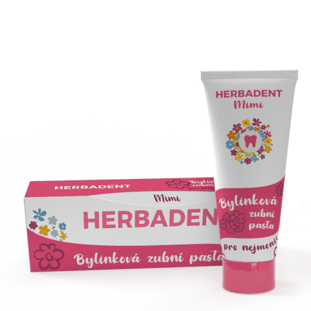 HERBADENT Mimi bylinková zubná pasta pre najmenších 50 ml 1