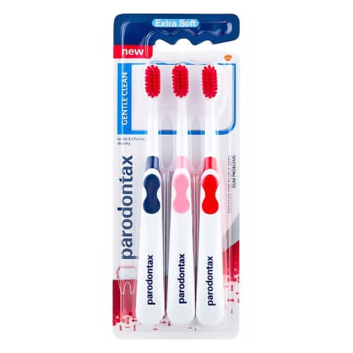 PARODONTAX Gentle clean triopack extra soft zubná kefka 3 kusy 1