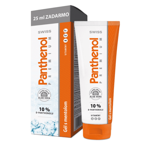 SWISS Panthenol premium gél s mentolom 100 + 25 ml ZADARMO 1